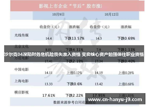 沙尔克04深陷财务危机险丧失准入资格 变卖核心资产勉强保住职业资格